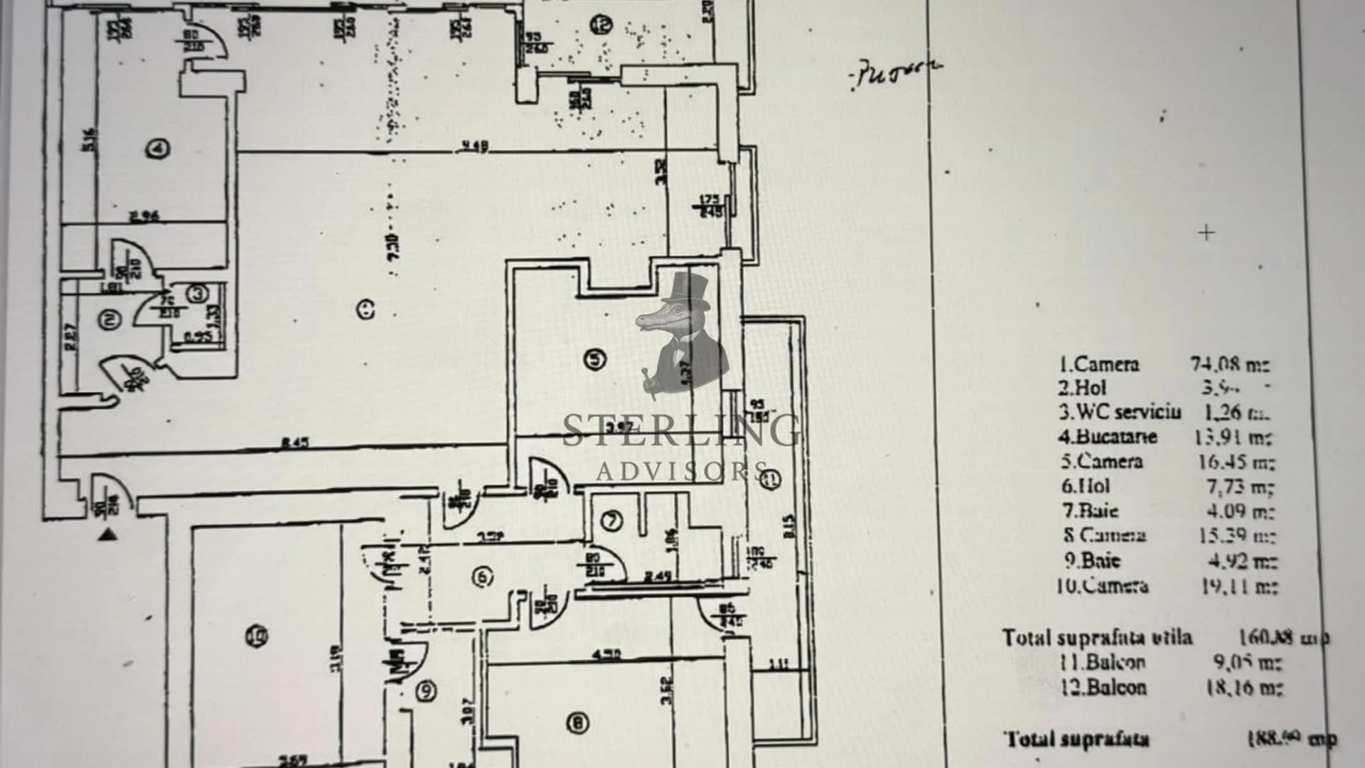 Malul lacului Bordei, Cartier Primaverii, apt 4 camere (190mp utili) 2